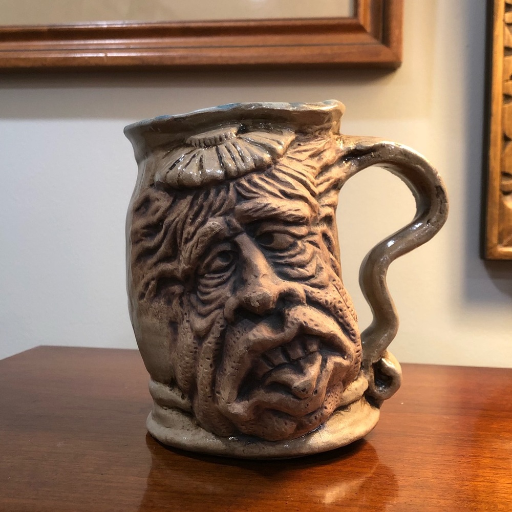 Rare 1971 Jim Rumph handcrafted pottery mug